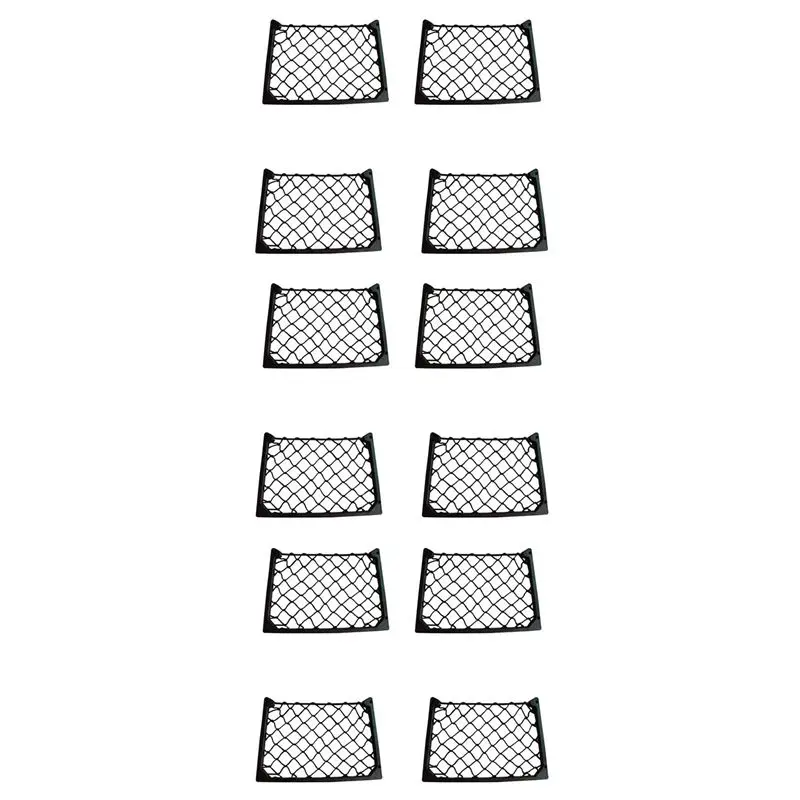 

AEF6-12PCS Большая эластичная сетчатая полка-органайзер для журналов для автомобиля/фургона/автодома/лодки, аксессуары для кемпинга и караванов