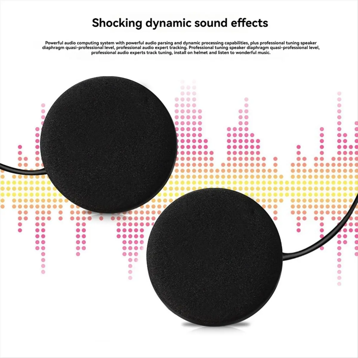 【Home-Accessories】Motorcycle Helmet Headset Bluetooth 5.3 Wireless Stereo Earphone Handsfree Calls MP3 Music Player for Riding