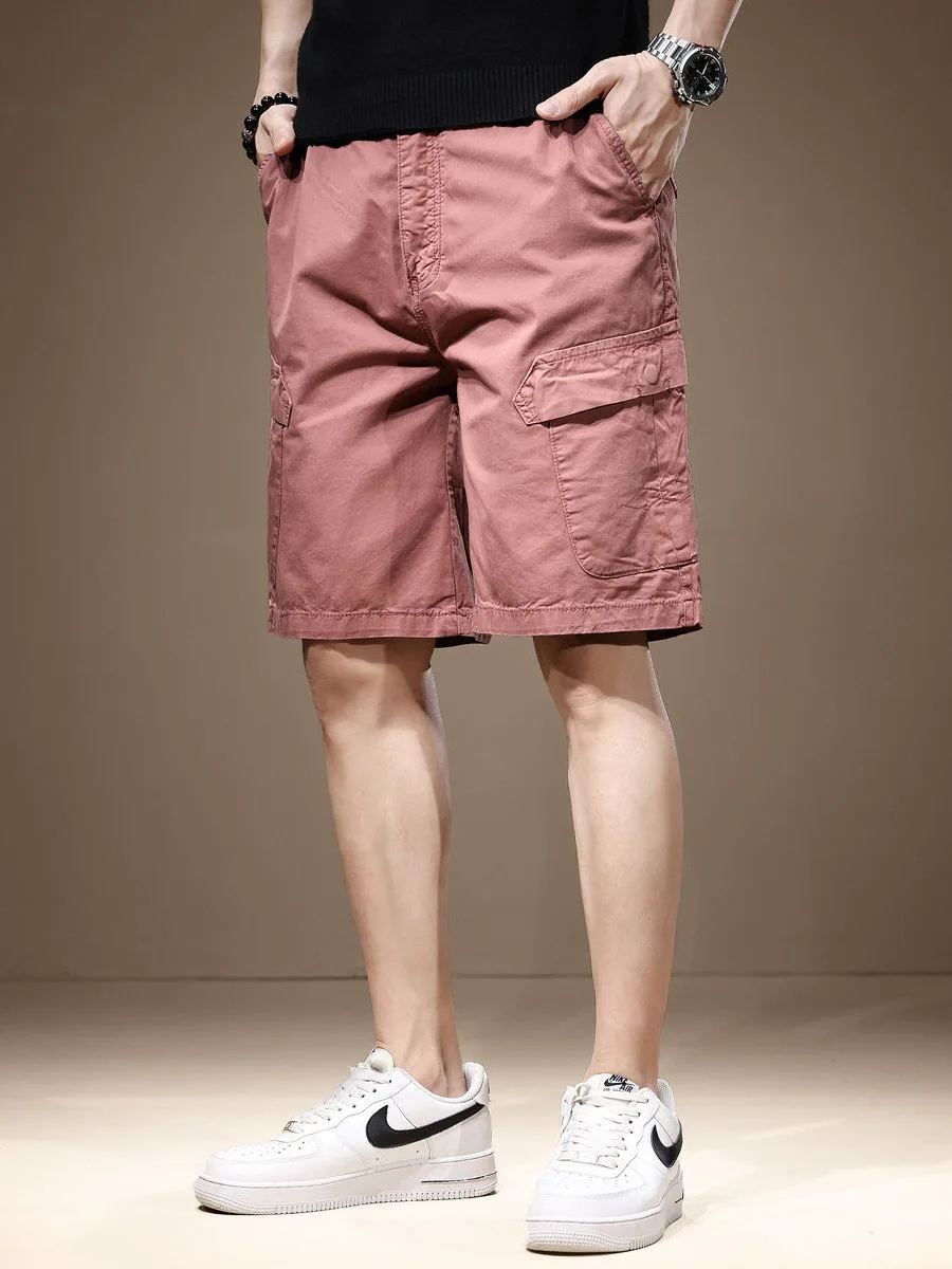 

Men's Summer Casual Cotton orts Spor Beachwear Loose Fit Street Sle Mid-Calf Length Faionable Youth Active Wear