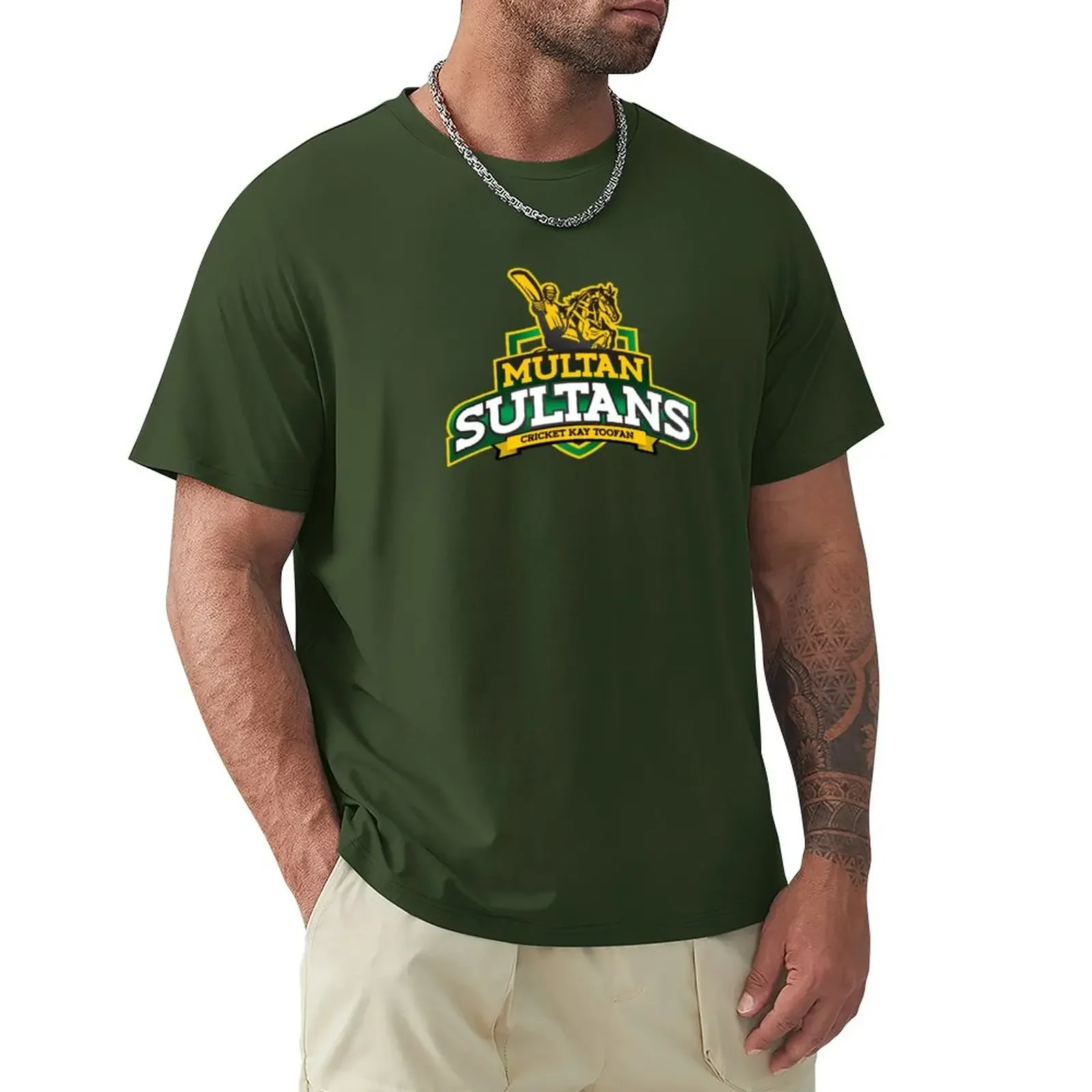 Multan Sultans Cricket Team logo T-Shirt oversizeds anime summer top mens t shirts