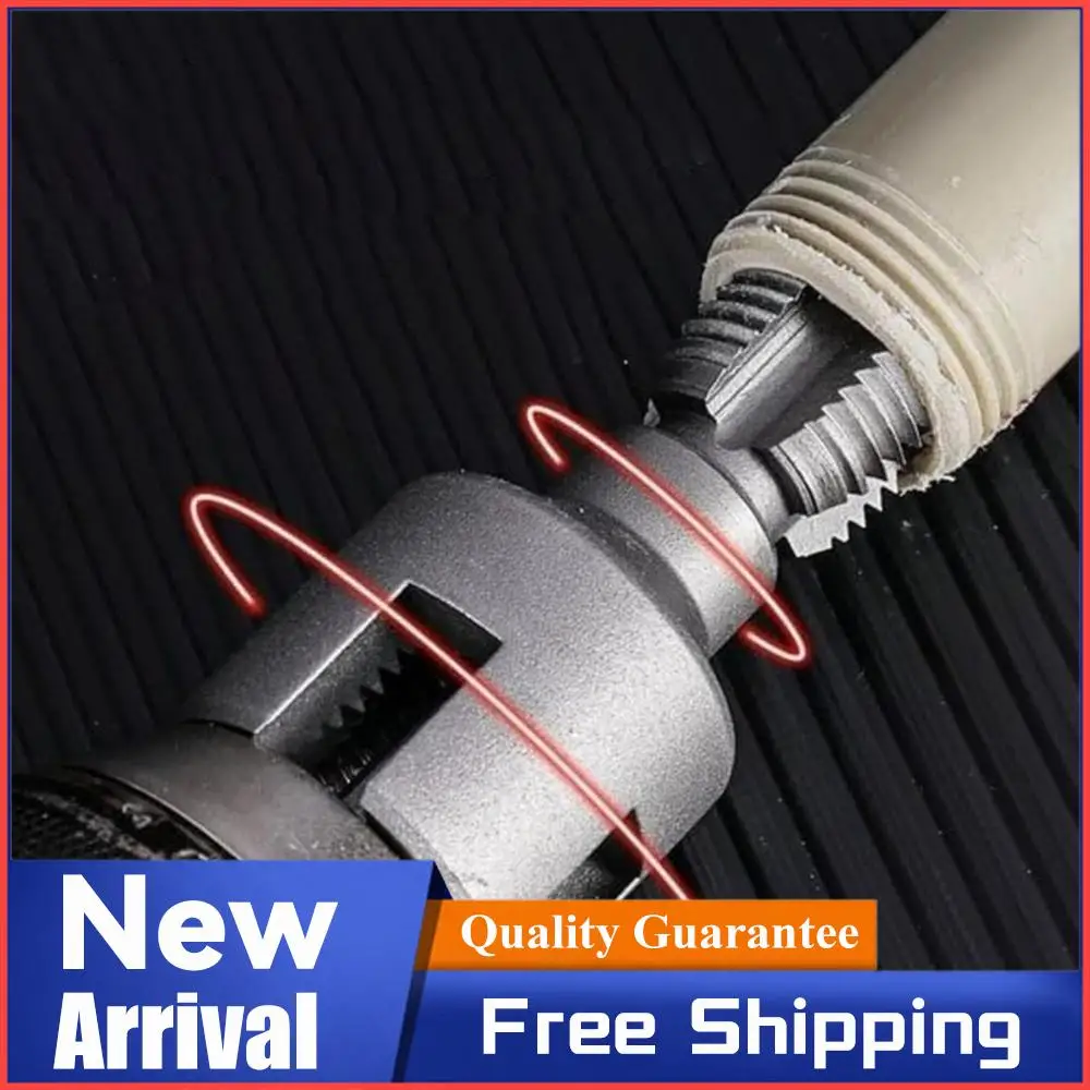 1/3pcs Pipe Thread Cutting Tool Set Water Pipe Wrench Thread for 1/2 & 3/4 & 1 Inch Pipes For Plumbing Repairs Electric Drill