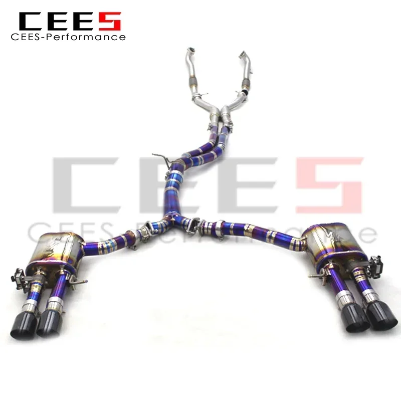 

CEES заводская настройка Valvetronic Catback выхлопная труба для Audi S4/S5 B9 3.0T 2019-2023 титановый глушитель выхлопной трубы