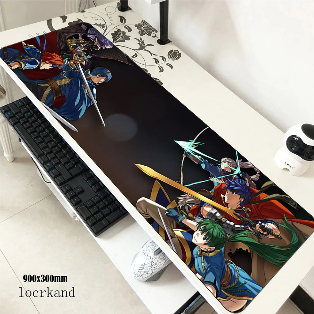 Fire Emblem mats 900x300x3mm Colourful gaming mouse pad keyboard mousepad Aestheticism notebook gamer accessories padmouse mat