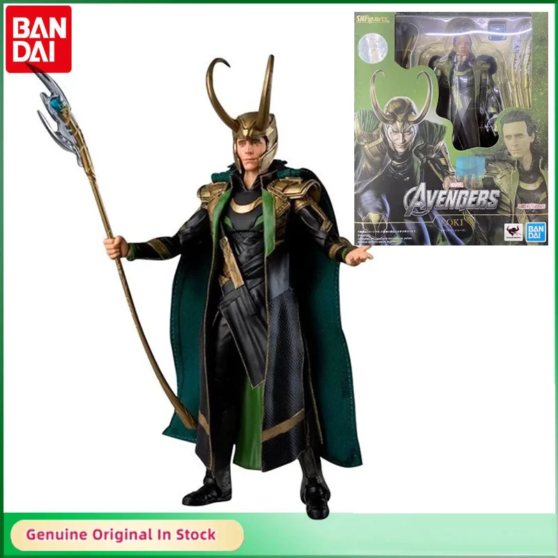 

Bandai Original SHFiguarts MARVEL Avengers Loki Odison Action Figure Active Joints Model Hobbies Collectible Gift