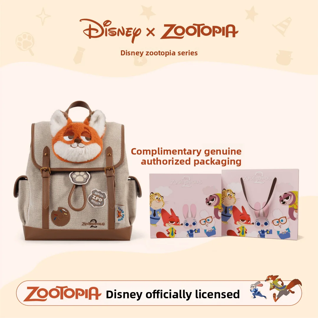 

Disney Zootopia Judith Nick Retro Student Schoolbag Cute Backpack Shoulder Bag Luxury Bag Designer Bag Luxury Handbag