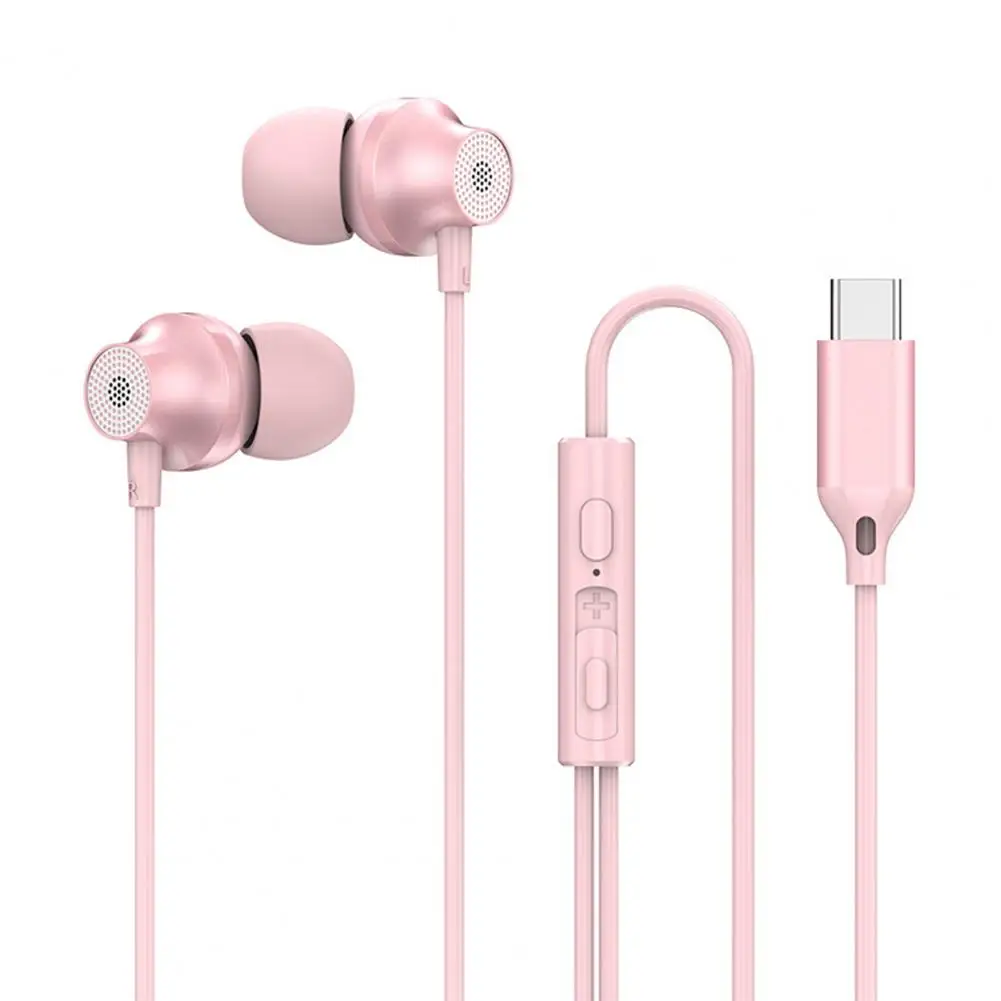 Wired Earphone Type-C Charging HD-calling Stereo Surround Music Listening Intelligent Audio Accessories