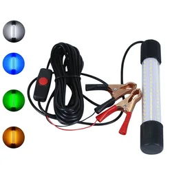 Luces LED impermeables para pesca subacuática, lámpara de 13W, CC de 12V, iluminación nocturna, para atraer calamar y Krill