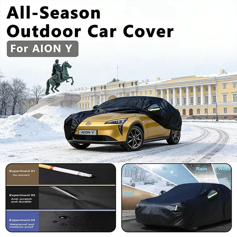 

Car covers for AION Y Outdoor Protection Full Car Covers Snow Cover Sunshade Waterproof Dustproof Exterior car accessories