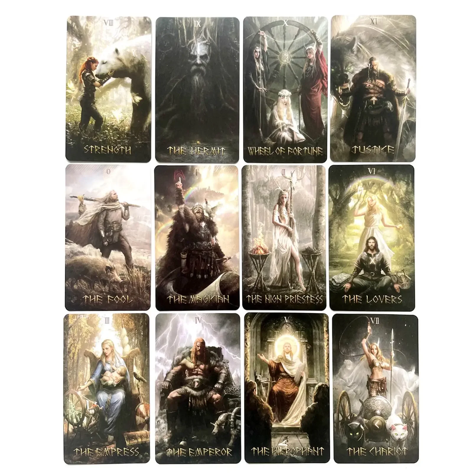 Rune Oracle Cards English Version Tarot Card Deck Fate Tarot Family Party Prediction Divination Board Game Psychic Card - Image 2