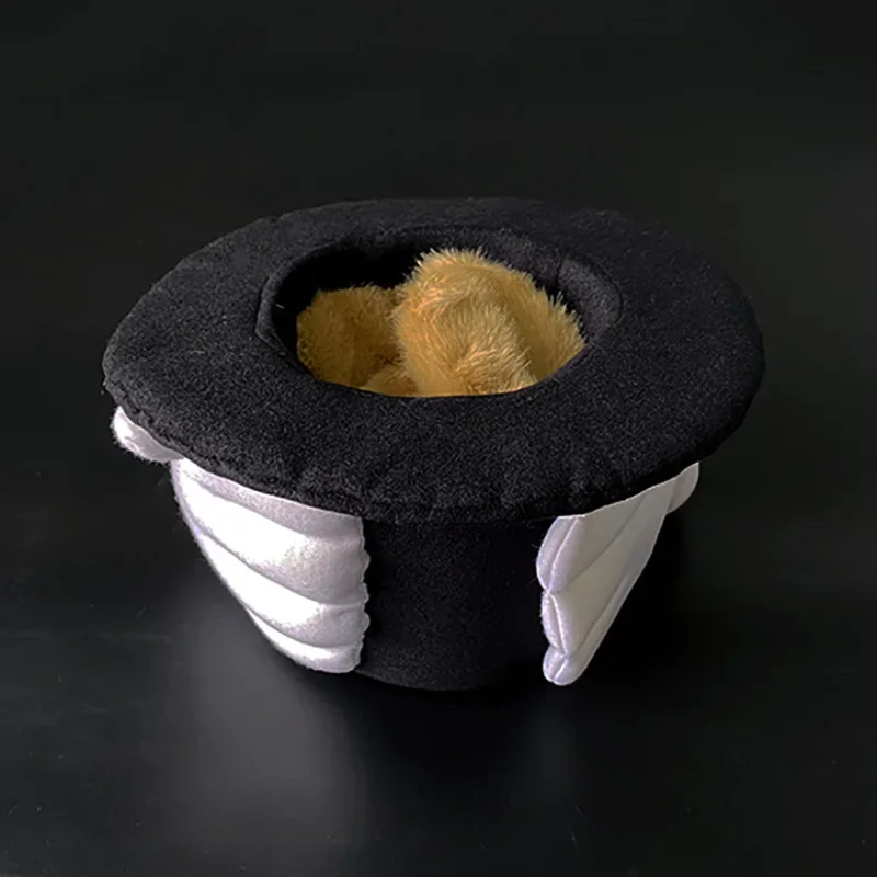 rabbit-in-hat-puppet-brown-yellow-magic-tricks-stage-illusions-gimmick-mentalism-comedy-prop-cute-little-bunny-appearing-magia