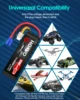 HOOVO 4S Lipo 배터리, EC5 커넥터가 있는 RC 배터리, RC 자동차 트럭, 트러기 버기 비행기용 소프트 케이스, 14.8V, 100C, 5200mAh, 2 개 5