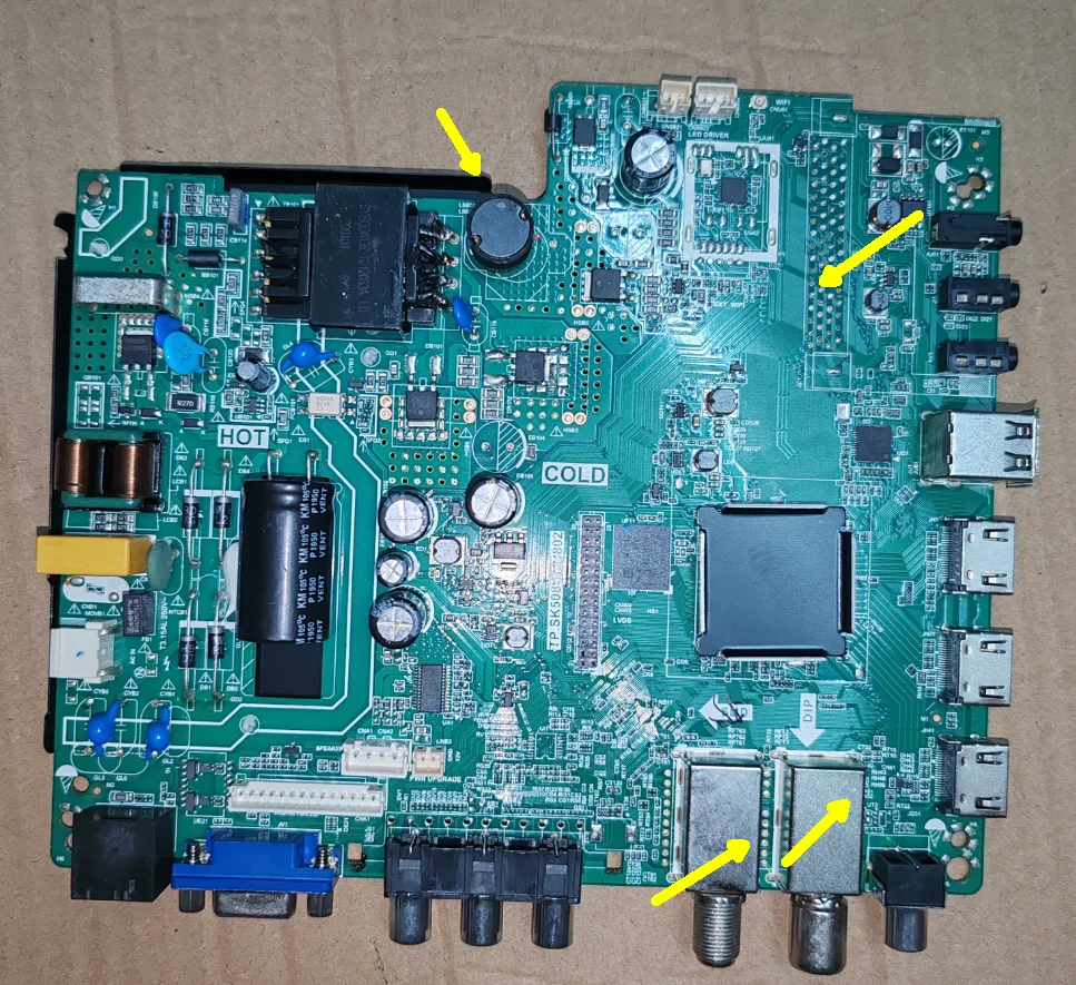 

tp.sk508s.pb802 4-core WiFi network TV three in one motherboard 1G+8g memory for 30--57V 48w 600ma 1366X768