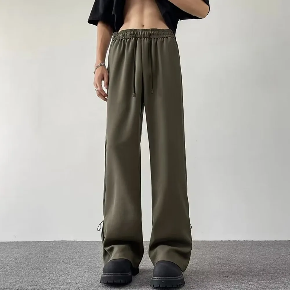 

Мужские повседневные летние брюки в японском ретро-стиле с оригинальным дизайном от модного бренда, свободного кроя.