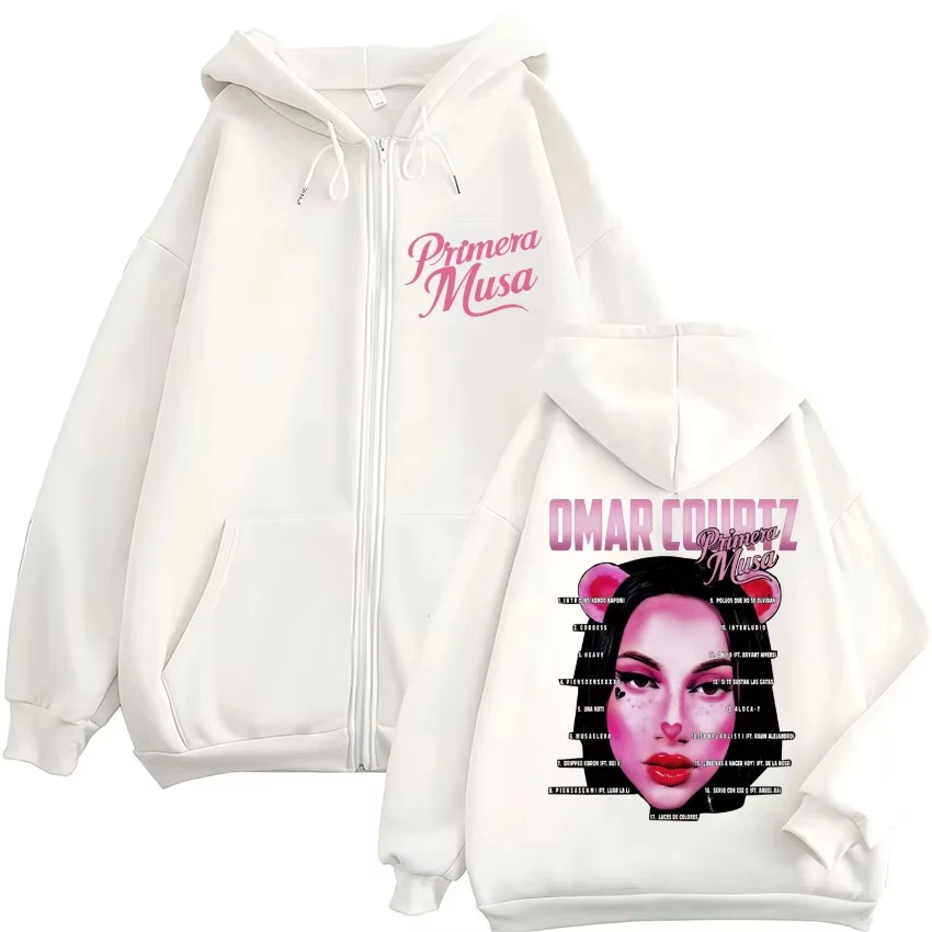 apper عمر كورتز بريميرا موسى 2025 أغطية رأس بسحاب للرجال والنساء موضة عتيقة الهيب هوب ملابس رياضية من الصوف معاطف غير رسمية كبيرة الحجم