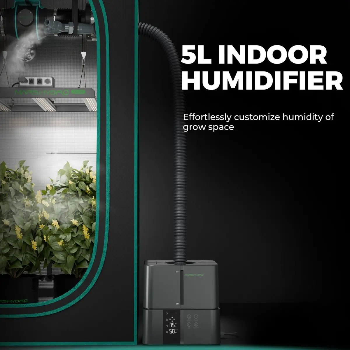 

Mars Hydro 5L Ультразвуковой увлажнитель воздуха с прохладным туманом для растений