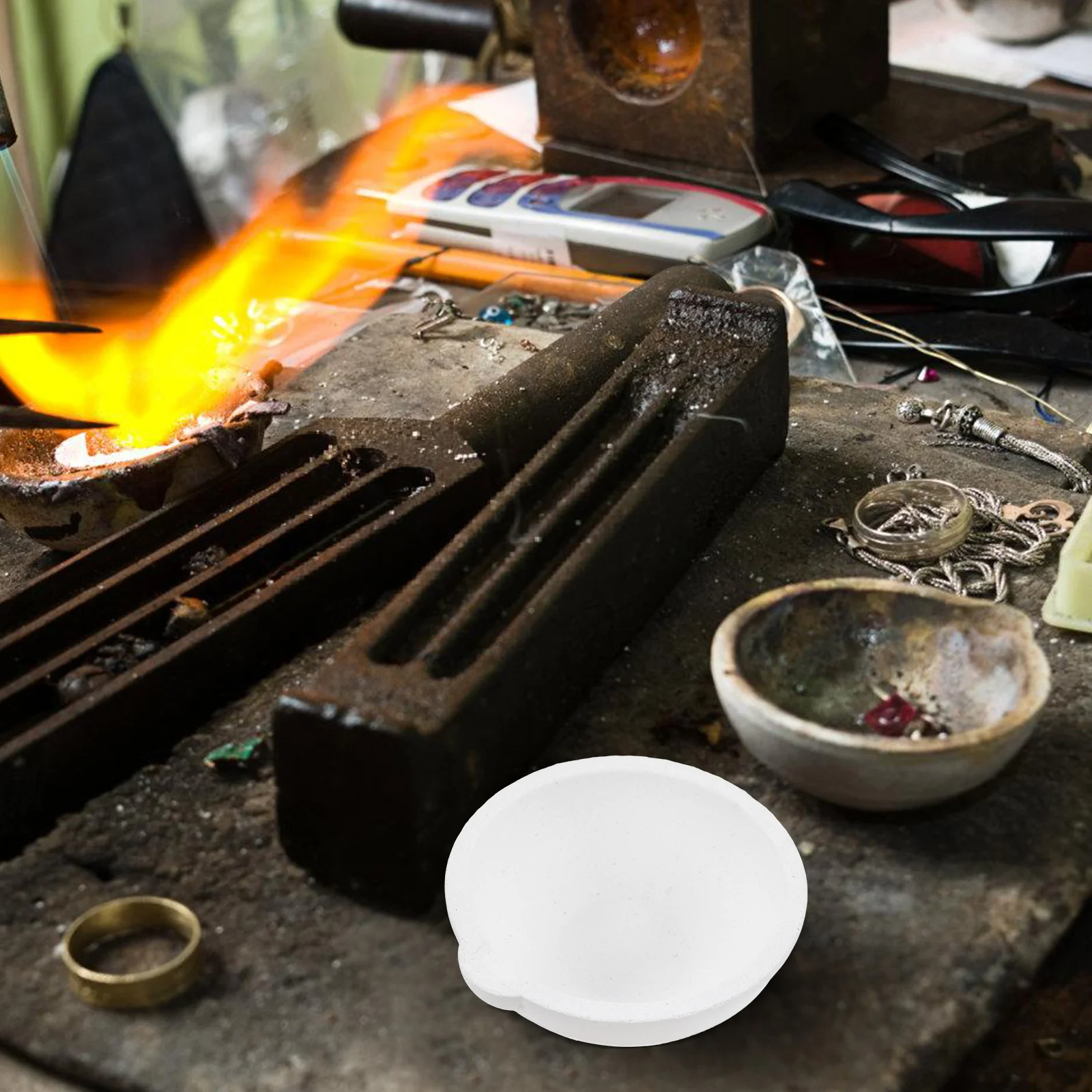 

Melting Crucible Jewelry for Metal Dish Bowl Pot Gold Casting Supply Quartz Foundry Maker