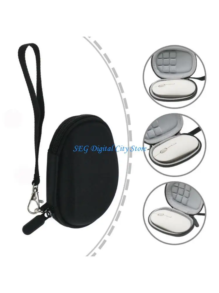 

U75B Shock Absorbents Mouse Travel Case Lightweight EVA Case for Portable Mouse 3