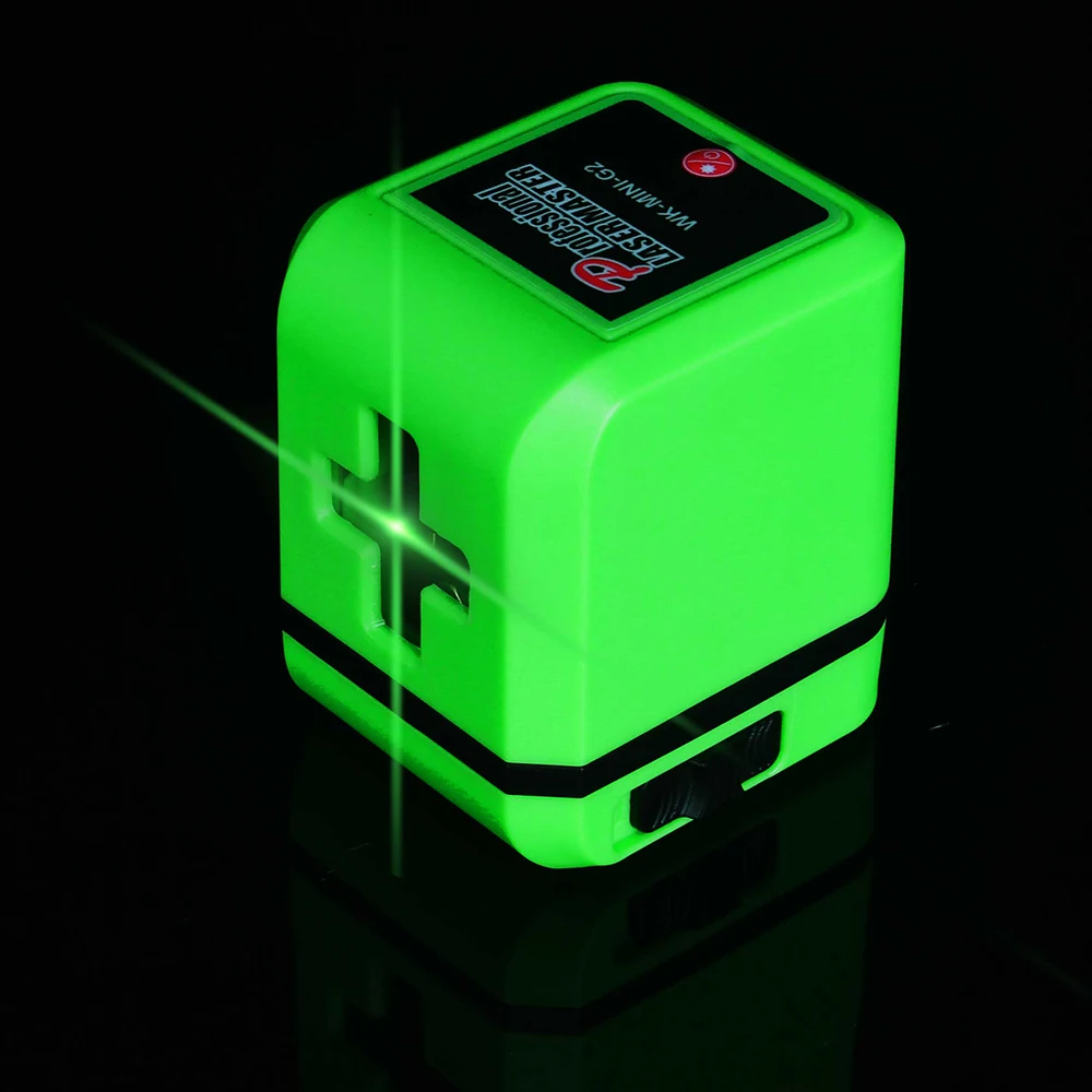 Mini Laser Level Portable Laser Level Meter 2 Lines Horizontal And Vertical Cross Lines Super Powerful Green Laser