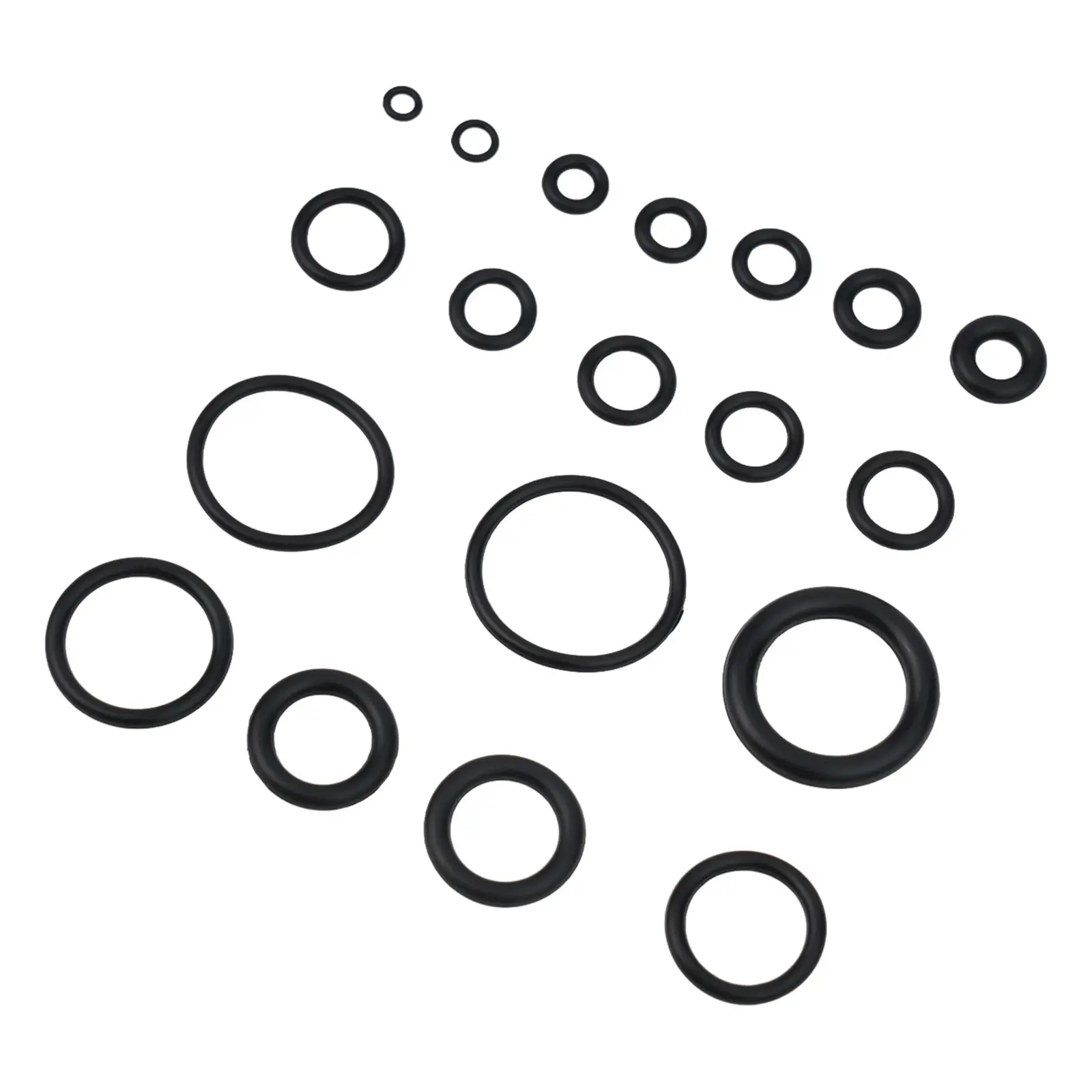 225Pcs/Box Rubber O Ring Assortment Washer Gasket Sealing O-Ring Kit 18 Sizes Machine Repair Parts Sealing Rubber Ring