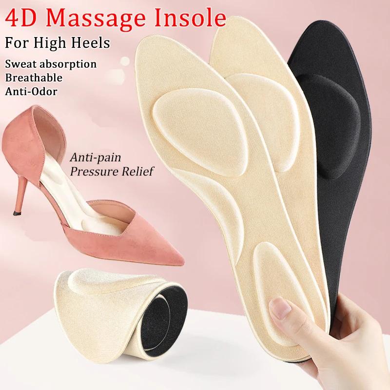 

Sponge Soft Insoles Summer High-heeled Shoes Pads Women Breathable Anti-odor Sports Thin Massage Feet Cushion Orthopedic Inserts