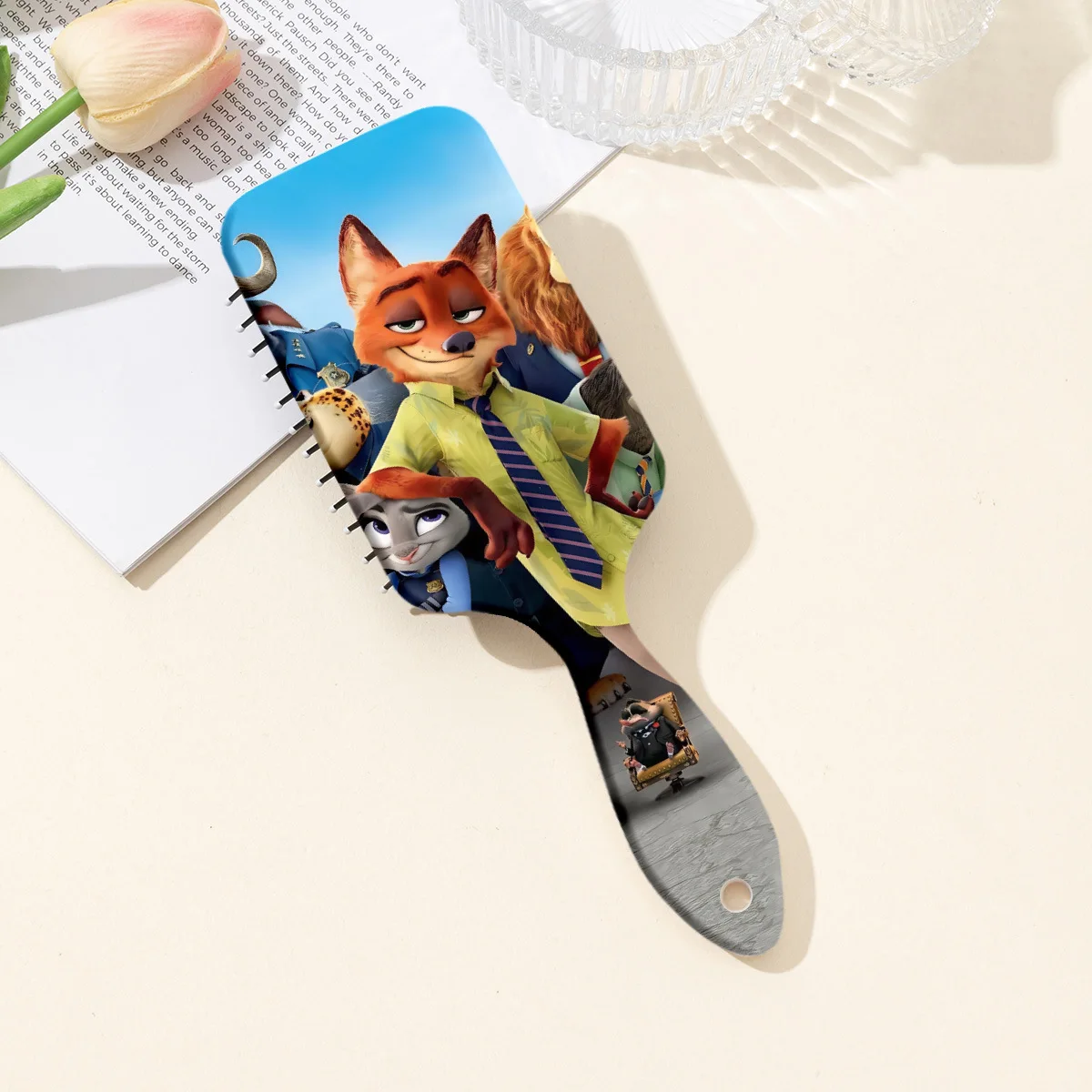 2025 جديد لسلسلة مشط Zootopia2 إبرة كرتونية حول وسادة هوائية تدليك مشط للأطفال فتاة طالب مشط هدية الكريسماس #1