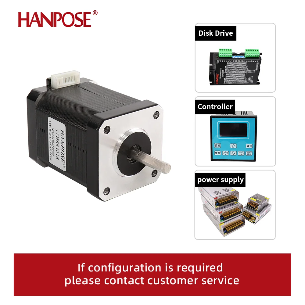 2-Phase Hybrid Stepper Motor Nema17 Motor 60MM 1.7A, 70N.CM 4-Wire Nema 17 17HS6401S For 3D Printer CNC Motor