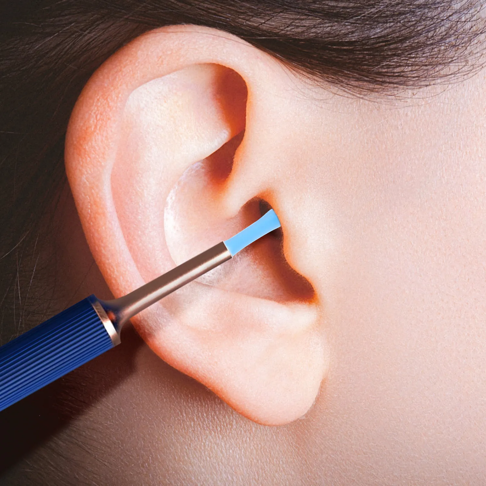 

10Pcs Silicone Ear Scoop Sleeves Replacement Tips for Visible Ear Wax Removal Cleaning Tool Soft Flexible Earwax Remover