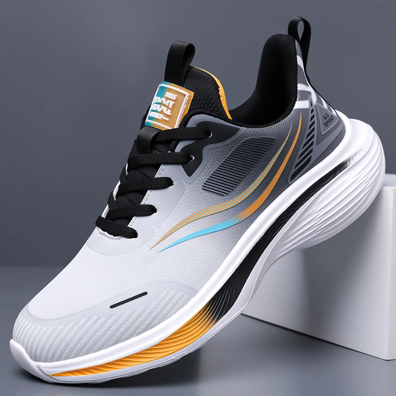 Zapatillas de deporte de moda para hombre, zapatos ligeros y cómodos transpirables para caminar, deportes informales, correr, tenis, gimnasio, zapatos de entrenamiento para hombre