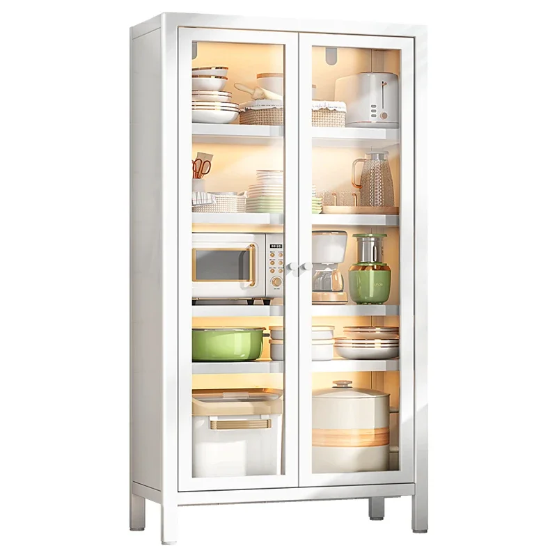 

Kitchen shelves,floor-to-ceiling multi-storey side storage cabinets, microwave oven cabinets, household multi-functional lockers