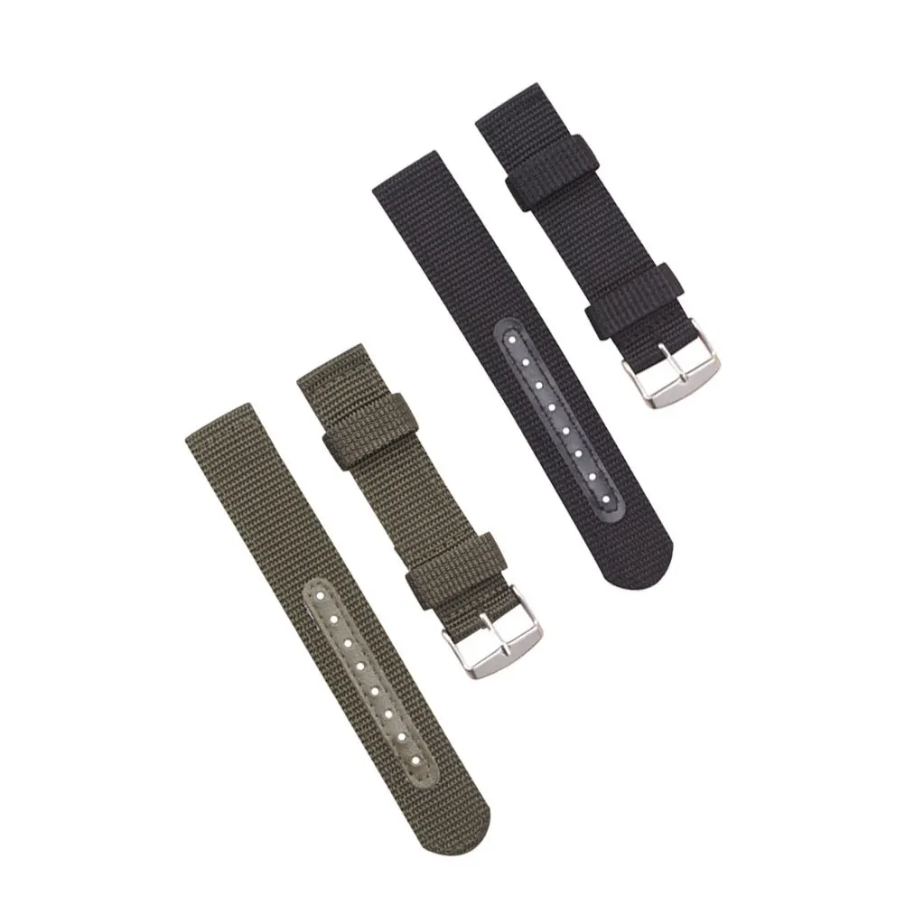 

2Pcs 22mm Nylon Watch Band Replacement Strap Stylish Simple Wristbands Easy Install Remove Daily Use Watch Band