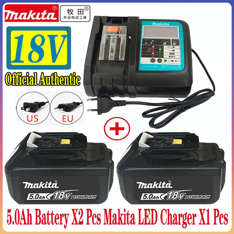 

100% Authentic products Makita Battery，For 18V Makita Electric Tools BL1830B BL1850B BL1850 BL1840 BL1860 BL1815 Lithium Battery