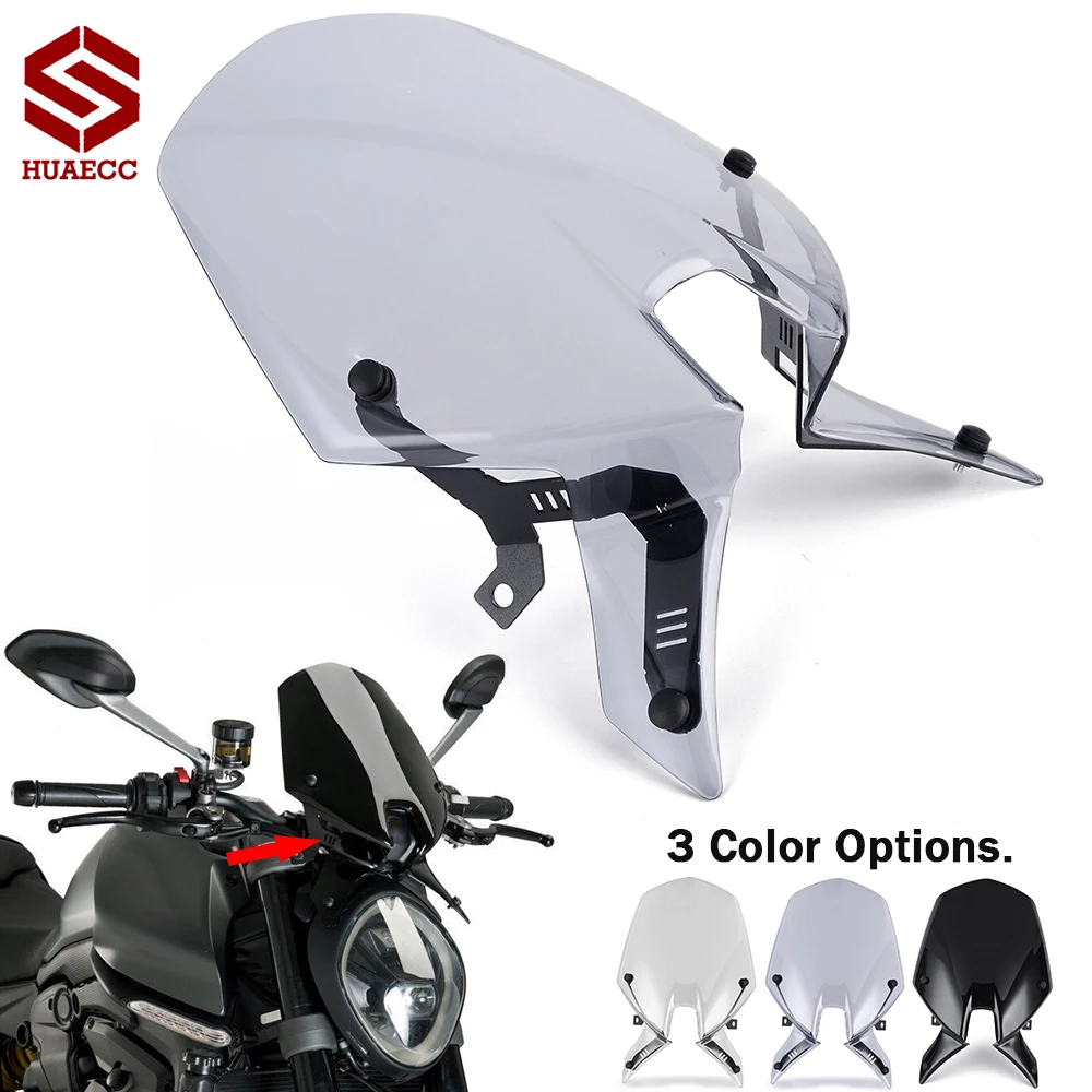 

Windshield Windscreen Wind Shield Screen Protector for Ducati Monster 937 950 Monster937 Monster950 2021-2022