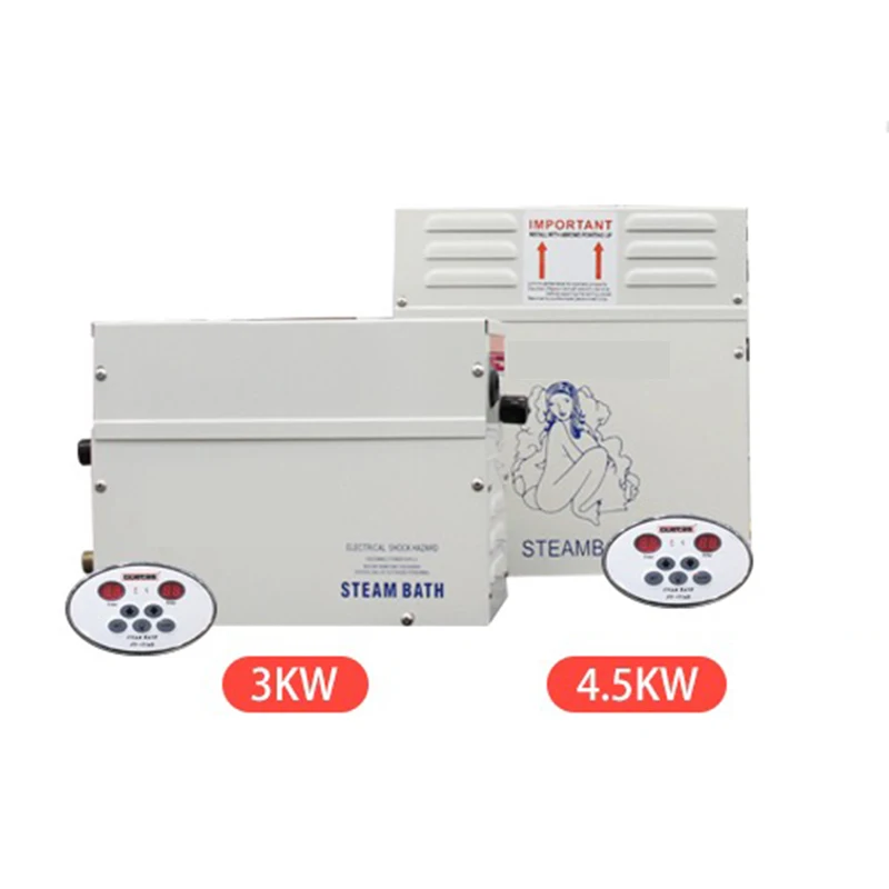 เครื่องอบไอน้ำ4.5KW 220V เครื่องอบไอน้ำซาวน่าสำหรับห้องซาวน่าในบ้านเครื่องรมควันสปาใหม่3KW