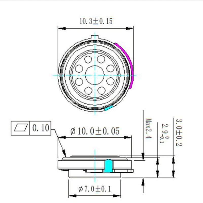 Headphone Speaker 10Mm Speaker DIY Headphone Speaker Composite Membrane Speaker Headphone Speaker Driver