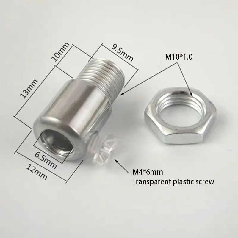 10 قطعة أسلاك الفولاذ سلك الطاقة قلادة مصباح قفل معدني كابل بطاقة رباط للكابل مكافحة سقوط قفل جهاز كابل ثابت بطاقة مصباح الأجهزة