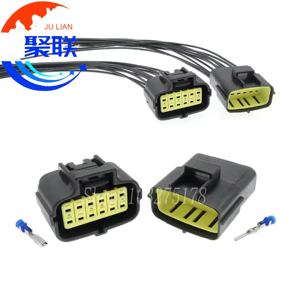 1Set 12Pin 174663-2 174661-2 368537-1 2822638-1 Auto Waterproof Gear Shift Sensor Male Female Electrical Auto Wire Connector