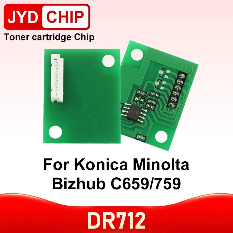 4 Uds DR712 Chip de tambor para Konica Minolta Bizhub C659 C759 DR-712 DR 712 reemplazo de unidad de chip