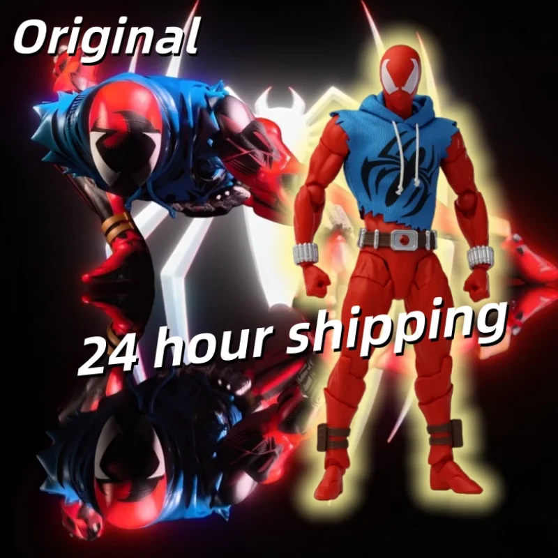 

HOT Mess Toys Scarlet Spider Man Messtoys Spiderman Scarlet Hero Anime Action Figure Figurine Statue Model Gifts Kids Toys