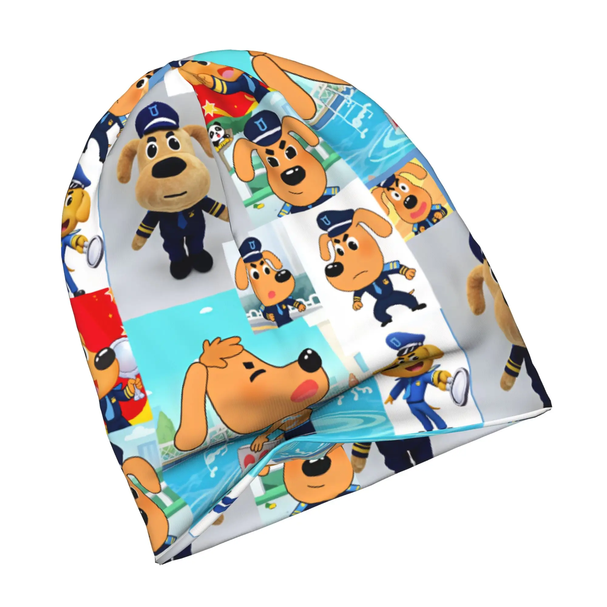 S-Sheriff L-Labrador D-Dog Skullies Beanies Caps For Men Women Unisex Trend Winter Warm Knitting Hat Adult Cartoon Bonnet Hats