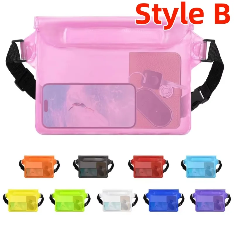High Sealing Waterproof Swimming Dry Bag, Large Clear Underwater Protective Pouch Universal Mobile Phone Storage Bag