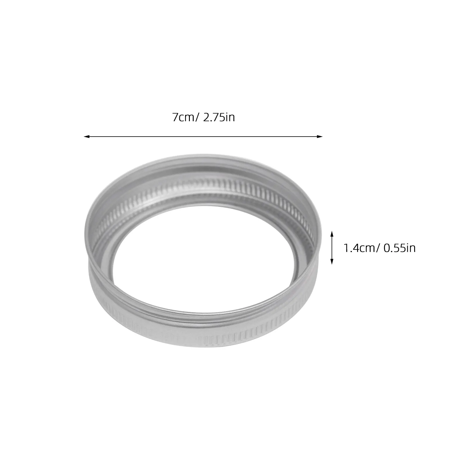 50Pcs Jar Replacement Lid Rings Tinplate Reusable Split-Type Metal Bands for 70Mm Jars Canning Supplies Jar Rings