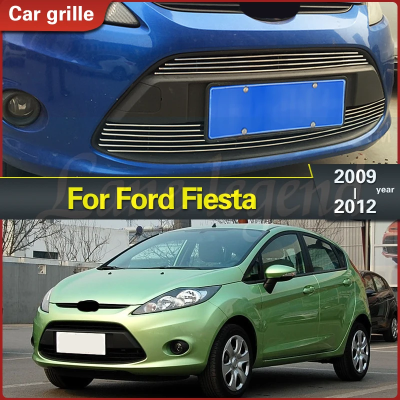 

High-quality Stainless Steel Racing Grill Front Center Racing Mesh Bumper Grills Billet Grille Cover for Ford Fiesta 2009-2012