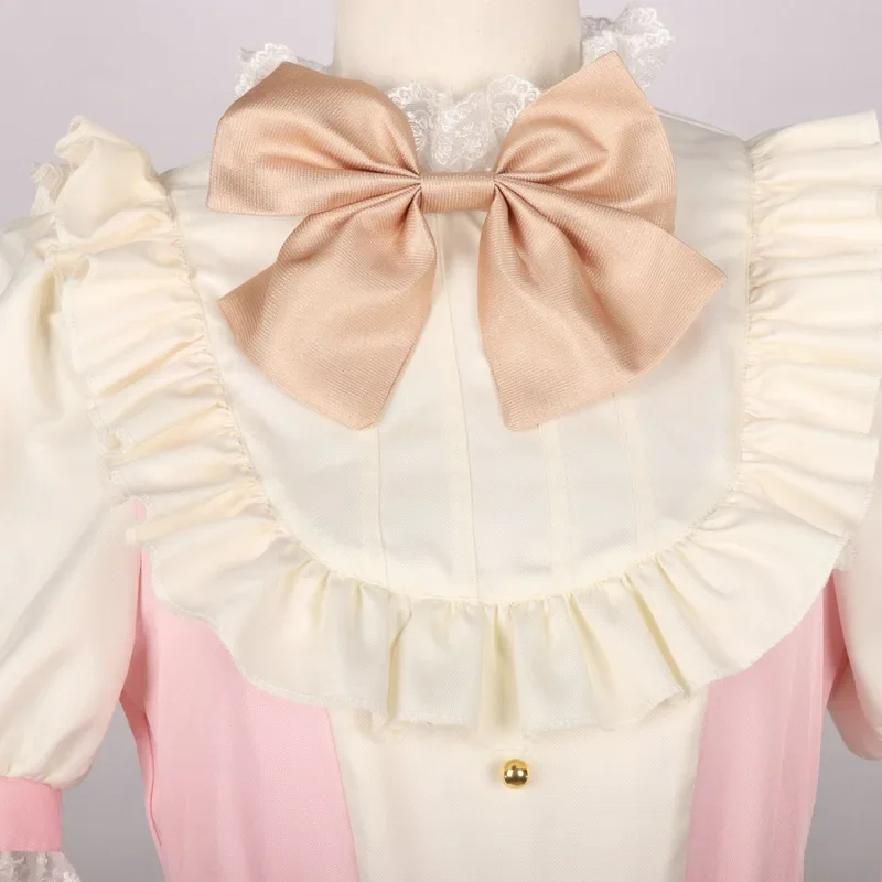 Hatsune Miku cosplay fat lucky cat cream peach soft cute cat ear soft girl anime maid stage girl dress Loli