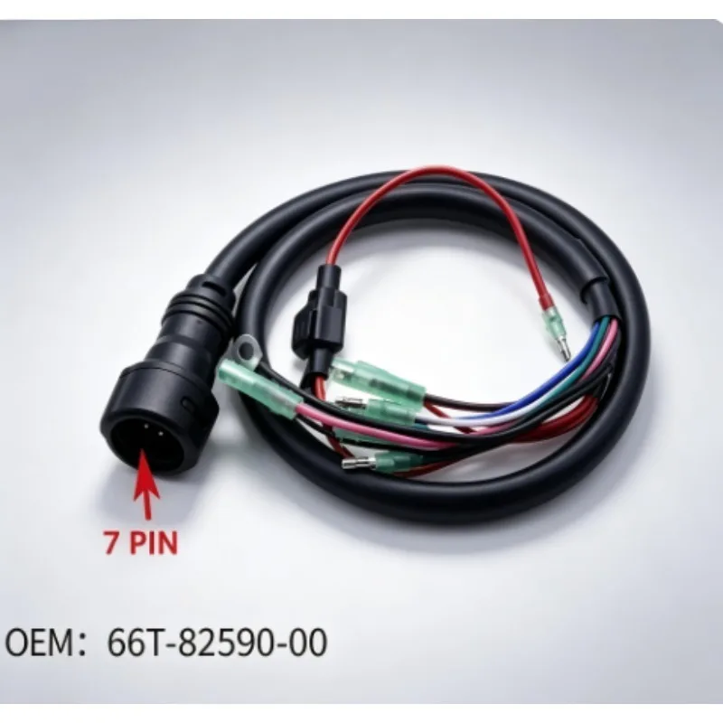 1個-ボート用ワイヤー-7ピン-10ピン-ケーブルアセンブリ-66t-82590-00-6h2-82590-13-688-82590-17-ヤマハ2ストローク15-60-40-50-70馬力船外機用