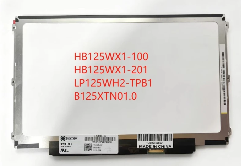 For DELL E7240 FOR HP G1 G2 EliteBook 820 12.5 '' Laptop lcd screen HB125WX1-100 HB125WX1-201 LP125WH2-TPB1 B125XTN01.0