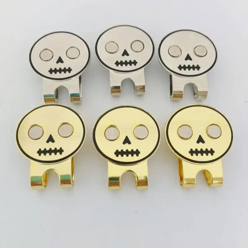 Ball Marker Magnetic Golf Ball Marker Golf Ball Mark Skull Design Magnetic Hat Clip Not Easy To Loose Fits In Pocket Or Belt