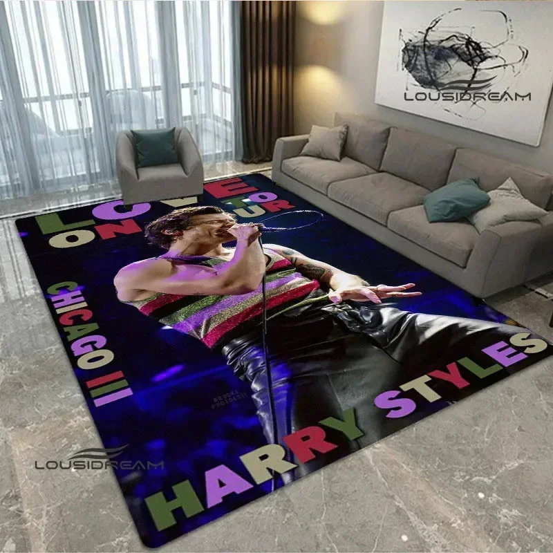 Singer H-Harry-Styles Printed Carpet Non -slip carpet rugs for bedroom area rug bedroom decoration Outdoor rugs birthday gift