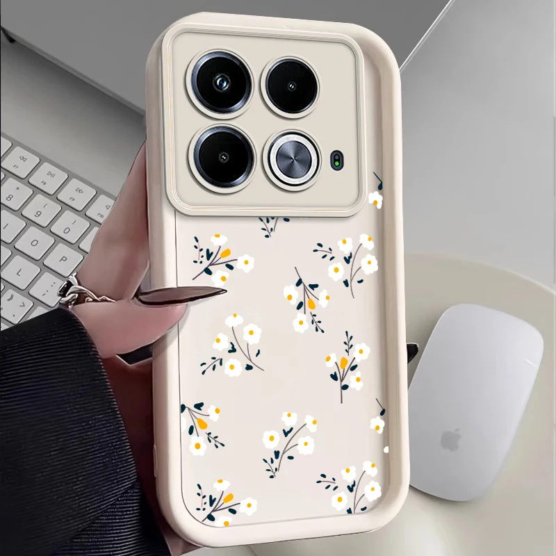 Note 40 Lovely Flower New Sky Eye Phone Case For Infinix Note 30 40 40Pro 12Pro 30Vip SPARK 6GO 10 GO 10Pro SMART 7HD 8 Cover