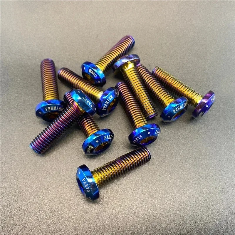 10 قطعة M8 * 30 مللي متر التيتانيوم الترباس المسمار الدوار/قرص فرامل مسامير البراغي تصفيح اللون لهوندا ياماها كاواساكي سوزوكي حلية #3