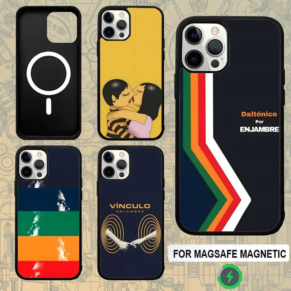 

ENJAMBRE Daltonico For Magsafe Wireless Charger Case For iPhone 15,16,17,13,14,11,12,Pro,Max,Plus,E,Air,Mini Cover